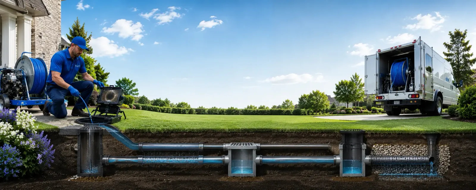 Outdoor drain cleaning information for Red Bank, NJ